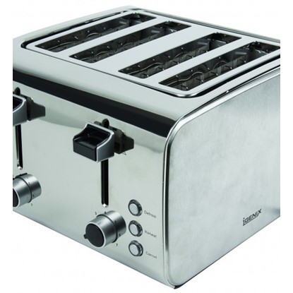 Picture of Igenix IG3204 4 Slice Toaster – Brushed and Polished Stainless Steel