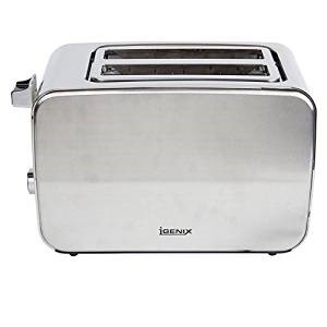 Picture of Igenix IG3202 2 Slice Toaster with Illuminating Blue Lights - Brushed/Polished Stainless Steel