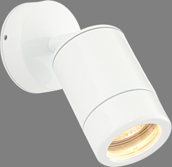 Picture of SAXBY WHITE ODYSSEY GU10 WALL SPOTLIGHT