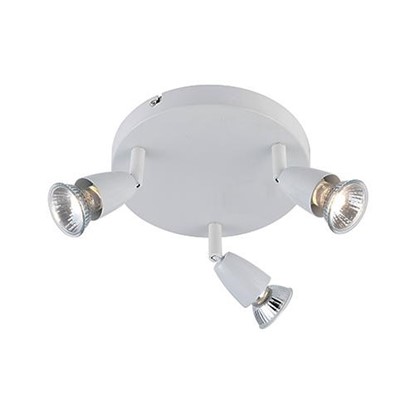 Picture of SAXBY AMALFI 3 LIGHT GU10 WHITE SURFACE